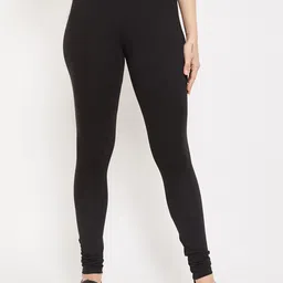Cantabil Women Churidar-Length Cotton Leggings-image-91