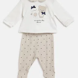 Chicco Infants Girls Embroidered Sweatshirt With Legging-image-71
