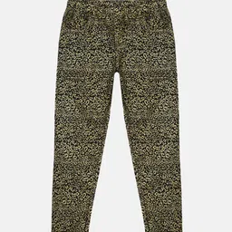 KiddoPanti Girls Abstract Printed Jeggings-image-27