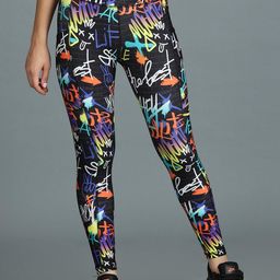 The Dance Bible Women Printed High Waist Ankle Length Sports Tights-image-123
