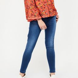 Xpose Women Blue Solid Skinny-Fit Denim Jeggings-image-18