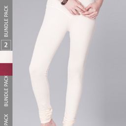 Dollar Missy Women Pack Of 2 Mid Rise Slim-Fit Churidar Length Leggings-picture-8