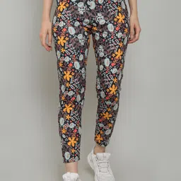 N-Gal Women Dry Fit Floral Printed Ankle Length Tights-image-23