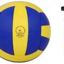 PVC VOLLEY BALL BEST QUALITY WITH AIR PUMP PACK OF 1 Volleyball - Size: 5-picture-10