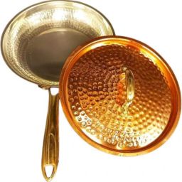diamond steel Copper Frypan24cm Fry Pan 24.5 cm diameter with Lid 1 L capacity image 2