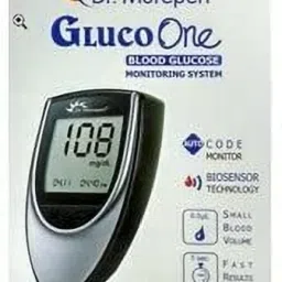 dr. morepen gluco with 50 stips and thermometer Glucometer image 2