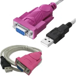 WiredCom USB to RS232 Serial Port Adapter Cable, USB2.0A Male to RS-232 USB Adapter-2