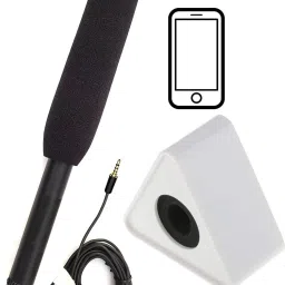 Media Mic with Triangle logo station for Interview NewsReporting for mobile Microphone-11