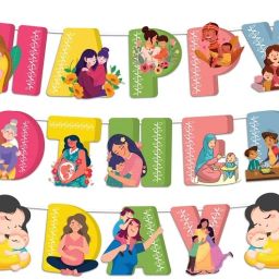 Happy Mother's Day Banner (Colorful Cliparts), Mother's Day Decoration Banner-image-11