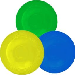 Frisbee disc for outdoor play, playing disc for kids (pack of 3) mutli-color Plastic Sports Frisbee-image-32