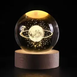 Crystal Ball 3D Inner Carved Small Crystal Ball Light with Wood Base Night Lamp-image-87