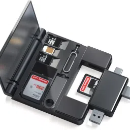 Zorbes 5 in 1 Card Reader with Case for Micro SD SD Cards USB Type C Dual Plugs Card Reader-6