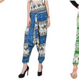 narnari Printed Rayon Women Harem Pants-picture-6