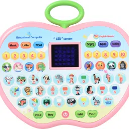 Apple Shape Educational Computer Laptop Toy for Kids LED Display and Fun Music-image-41