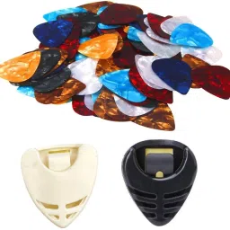 0.46 mm Guitar Picks Set of 50 with 2 Pick Holders (Multicolor) Guitar Pick-picture-46