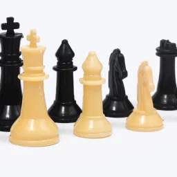 koel 2 in 1 Wooden 12*12" Checker & Chess | Ludo & Snake | Checker Token Chessmen | 32 cm Chess Board image 4