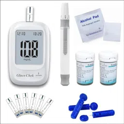 Cityhealth Gluco Chek 5 Seconds, 50 Pcs Strips Blood Glucose with 10 swabs 50 Glucometer Strips-14