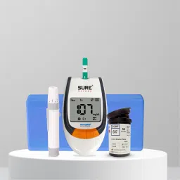 niscomed Surescreen Glucose Accurate Blood Sugar testing Painfree Monitor with 20 Strips Glucometer image 3