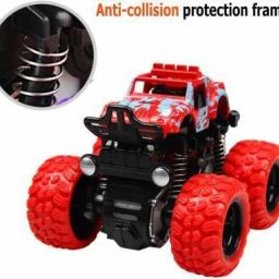 Monster Truck Cars,Push and Go Toy Trucks Friction Powered Cars 4 Wheel Drive Vehicles for Toddlers (,Multicolor Pack of: 1)-16