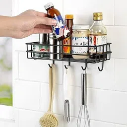Cutlery Kitchen Rack Cutlery Kitchen Rack Steel Storage Organizer(Pack of 2) for Kitchen Wall Mounted Steel-image-67