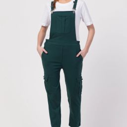 Women Dark Green Romper-image-50