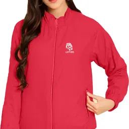 Leotude Solid Women Wind Cheater-picture-10