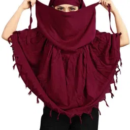 Printed Rayon Women Red Scarf-picture-16