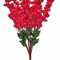 Red Cherry Blossom Artificial Flower-13