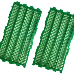 Poultry/Rabbit Plastic Floor Mat ,Size:1x2 Feet ,2 pcs ,Waste Hole 15mm x 15mm Rabbit Pet Mat-image-2