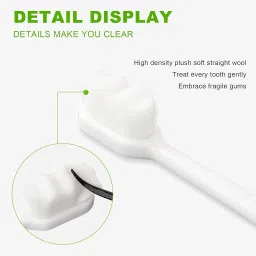 maycreate Ultra Soft Toothbrushes with Storage Tubes for Sensitive Teeth Gums Pack of 6 Ultra Soft Toothbrush image 3