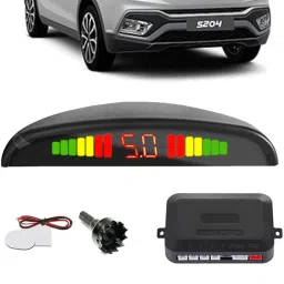 PKNA0907 White Car Reverse Parking Sensor with LED Display 4 Sensor PKNA0907 Parking Sensor-9