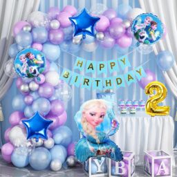Elsa Princess Birthday Party Decorations Set,-image-80