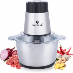 Electric Food Chopper, 2L 8-Cup Stainless Steel Bowl Kitchen Mini Food Processor for Meat Vegetables Fruits or Nuts, 700w 4bi-Level Blades Meat Grinder Blender, Fast & Slow 2 Speeds Electric Vegetable & Fruit Chopper Electric Vegetable & Fruit Chopper Electric Vegetable & Fruit Chopper Electric Vegetable & Fruit Chopper-13