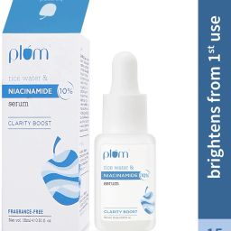 Plum 10% Niacinamide & Rice Water Face Serum | Clear & Bright Skin | Dermat-Tested-23
