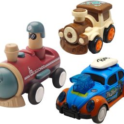 Unbreakable Four-Wheel Drive Friction Powered Diecast Toy Set-C177-3