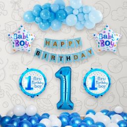 1st Birthday Boy/Birthday/Baby Boy Birthday Decoration-image-65