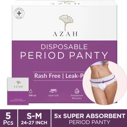 azah Period Panty Pad |S-M| (24-27 inch)| 5X Super Absorbent Panties | Sanitary Pad-picture-9