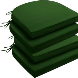 UNIVERSAL TEXTURED CUSHION FOR CHAIR, INDOOR AND OUTDOOR, PATIO FOAM CUSHIONS Foam Solid Cushion Pack of 4-image-66
