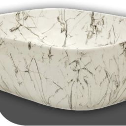 Premium Designer Table Top Counter Top Ceramic Wash Basin WASH BASIN (L45xW32.5xH12.5Cm) Very Stylish Bathroom Ceramic Glossy Wash Basin Table Top Basin-image-61