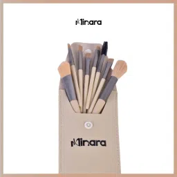Makeup Brush Set Of 08 With Easy To Carry Pouch (Cream)-image-57