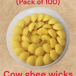 Handcrafted Ghee Diya Batti – Cotton Daily Prayer (100 Count) Cotton Wick-image-71