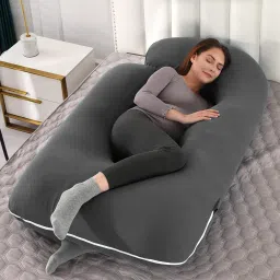 Microfibre, Polyester Fibre Solid Pregnancy Pillow Pack of 1-picture-15