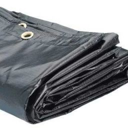 BLACK TARPAULIN 20X20 FEET 200GSM Tent - For Waterproof Tent For Multipurpose Plastic Cover for Truck, Roof, Rain,Outdoor,Sun-image-96