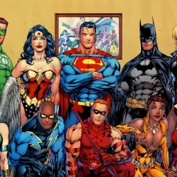 Poster Comics Dc Comics Green Lantern Wonder Woman Superman Batman Hawkgirl Black Canary sl250 (Wall Poster, 13x19 Inches, Matte, Multicolor) Fine Art Print-image-9
