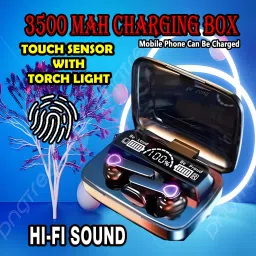 crecro M19 bluetooth earbuds headset wireless earphone 5.3 LED Display M10 Q50 Smart Headphones-image-48