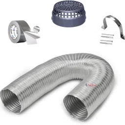 6 Inch 8ft Kitchen Chimney Complete Installation Kit (6"8ftKit) Hose Pipe-picture-23