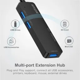 ASTRUM 5000 Mbps USB-C Hub / Card Reader - UH030 Access Point image 2