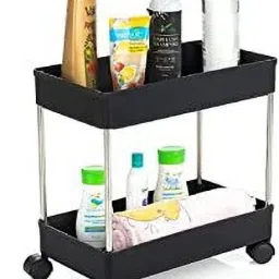Stainless Steel, Plastic Kitchen Trolley-image-14