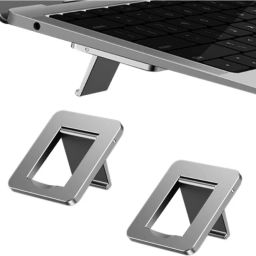 TECHGEAR Aluminum Mini Portable Laptop Riser Foldable Stand Aluminium Desk Stand Rotatable Laptop Stand with Adjustable Height Compatible with Universal Laptops-image-16