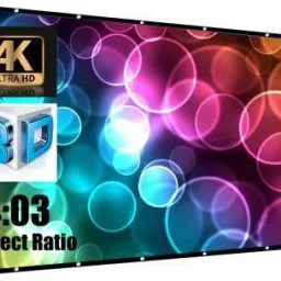 Royality   Royality 92 inch Projector Screen,4K HD 16:9 Portable Video Projector Screen Foldable Anti-Crease Indoor Outdoor Projection Screen for Home, Office, Classroom (80" Inch (W) x 45" Inch (H)) Projector Screen (Width 213.36 cm x 121.92 cm Height)-picture-41